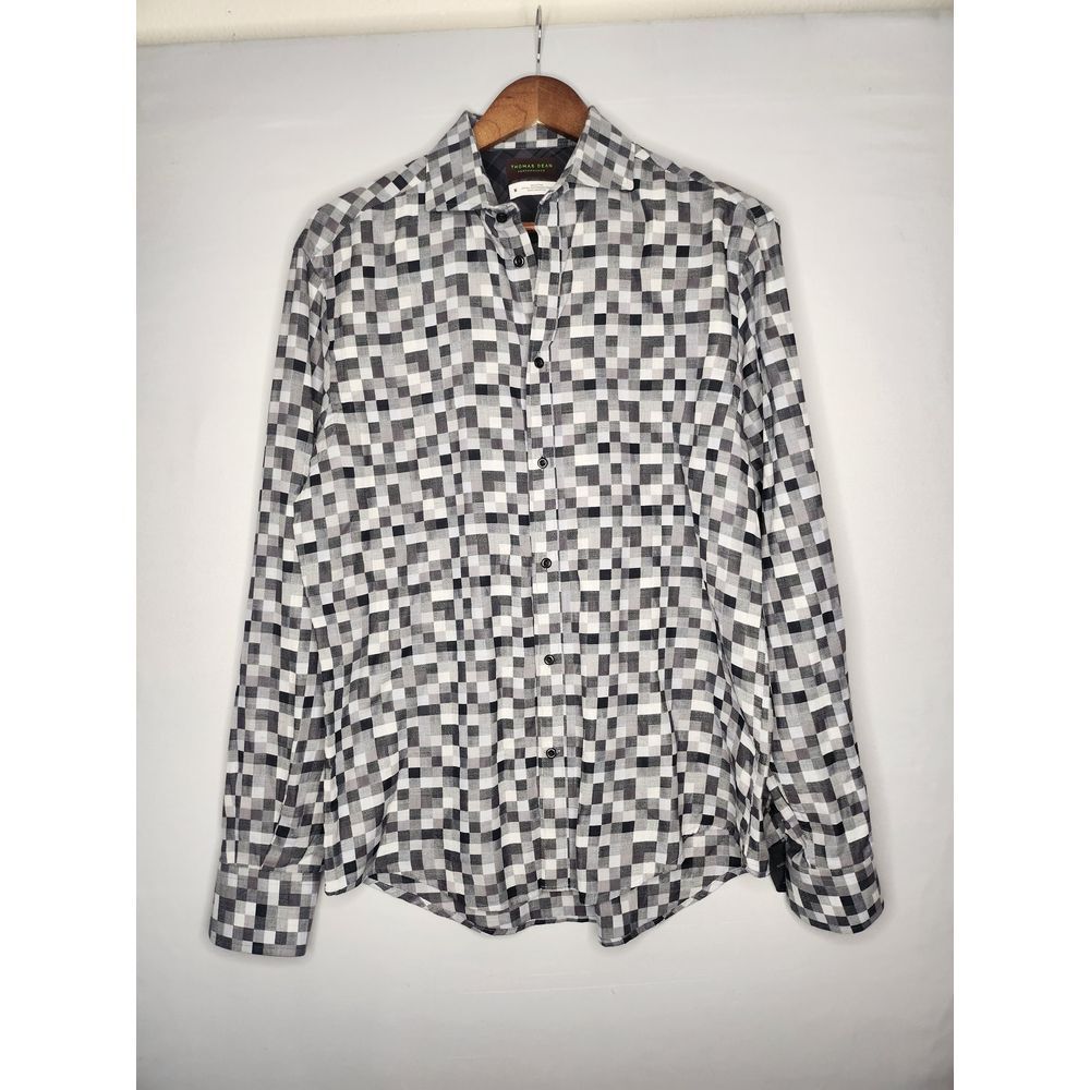 Thomas Dean Performance Cotton‎ Button-Front Long… - image 4